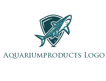 shield behind shark