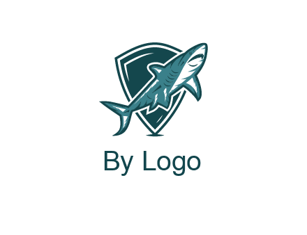 shield behind shark
