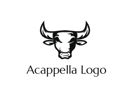 abstract bull face
