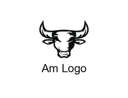 abstract bull face