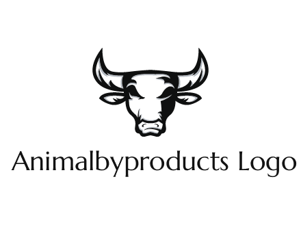 abstract bull face
