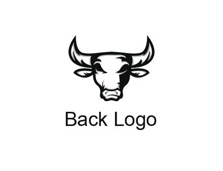 abstract bull face