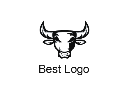abstract bull face