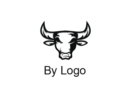 abstract bull face