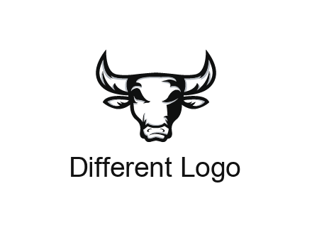 abstract bull face