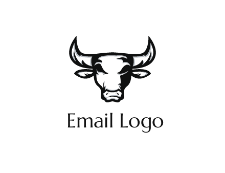 abstract bull face