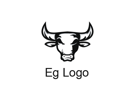 abstract bull face