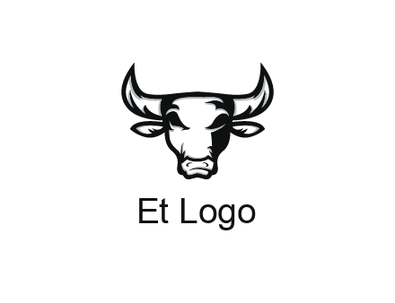 abstract bull face