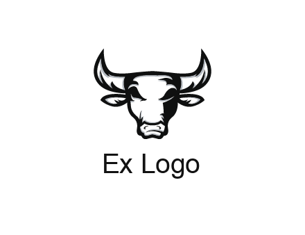 abstract bull face