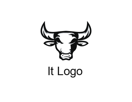 abstract bull face