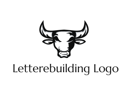 abstract bull face
