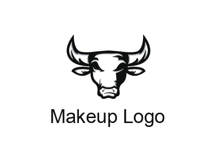 abstract bull face