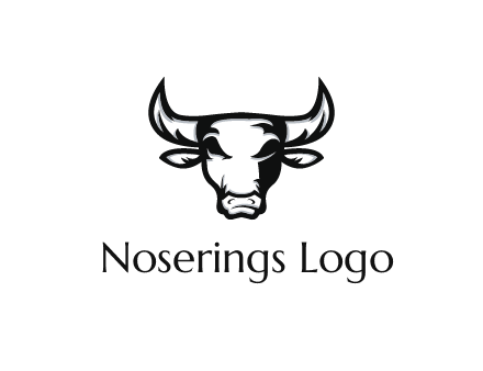 abstract bull face