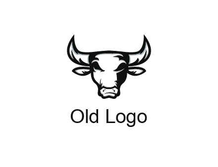 abstract bull face