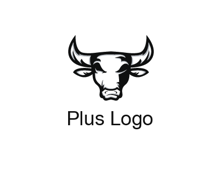 abstract bull face
