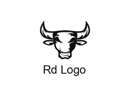abstract bull face