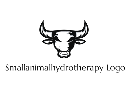 abstract bull face