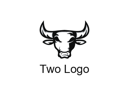 abstract bull face