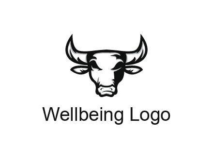 abstract bull face
