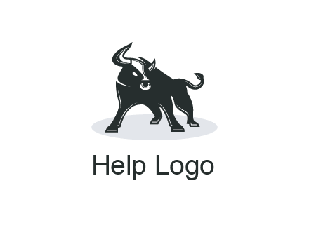 bull standing up