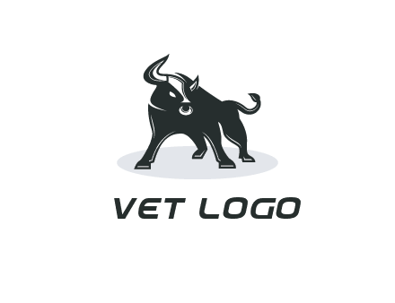 bull standing up