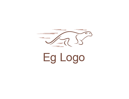abstract line art jaguar