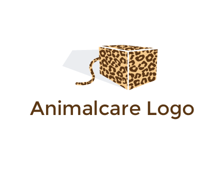 box with tail and cheetah print