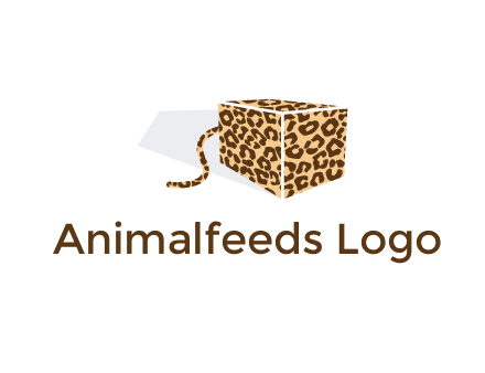 box with tail and cheetah print