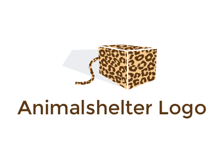 box with tail and cheetah print