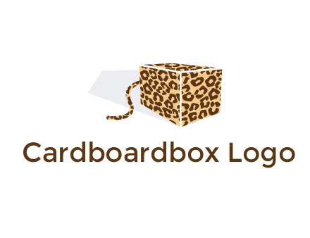 box with tail and cheetah print