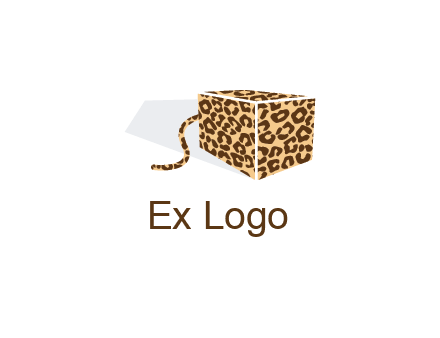 box with tail and cheetah print