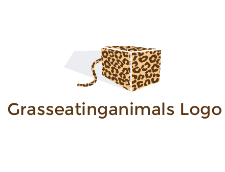 box with tail and cheetah print