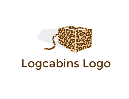 box with tail and cheetah print