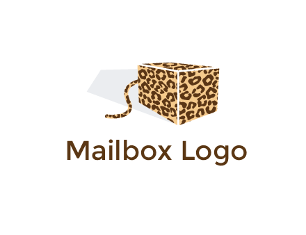 box with tail and cheetah print