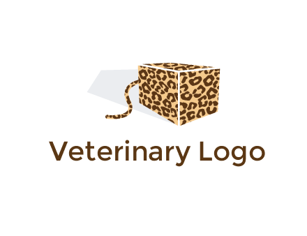 box with tail and cheetah print
