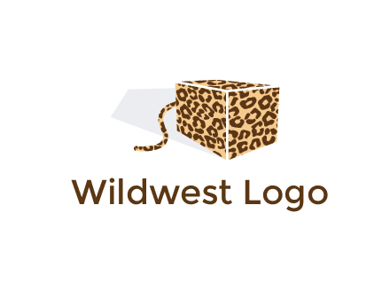 box with tail and cheetah print
