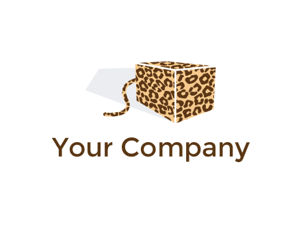 box with tail and cheetah print