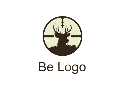 dear head with target in circle