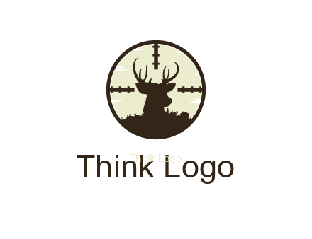 dear head with target in circle