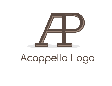 letter A forming letter P