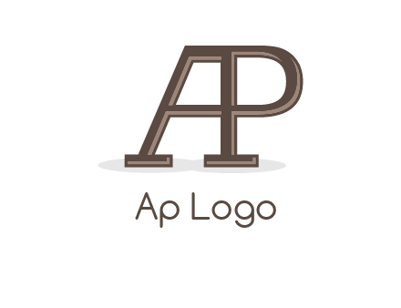 letter A forming letter P