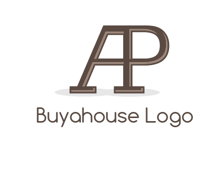 letter A forming letter P