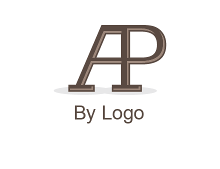 letter A forming letter P