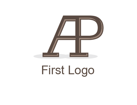letter A forming letter P