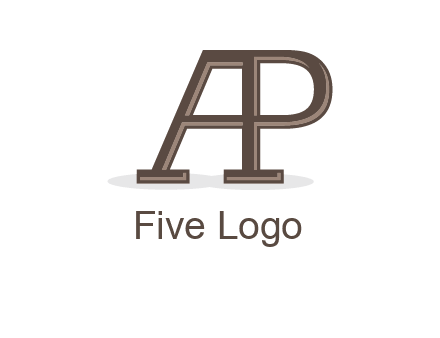 letter A forming letter P