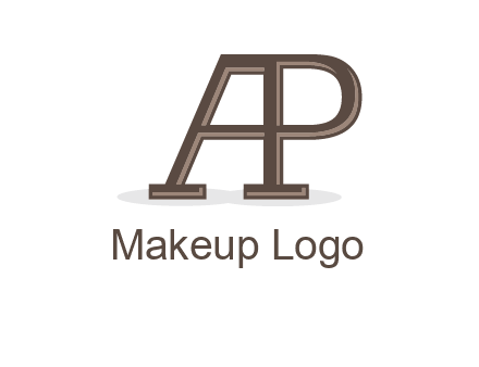 letter A forming letter P