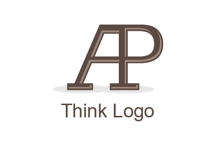 letter A forming letter P