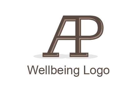 letter A forming letter P