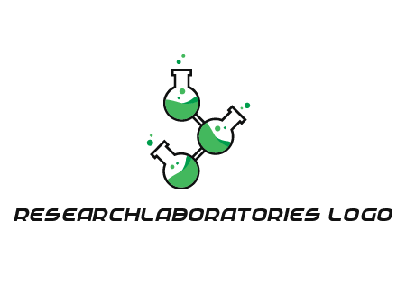 chemical flask with liquid connected to eachother