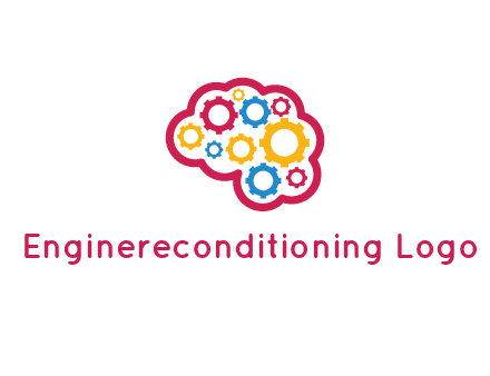 gears in brain shape